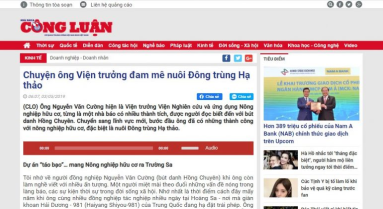 Chuyện ông Viện trưởng đam mê nuôi Đông trùng Hạ thảo